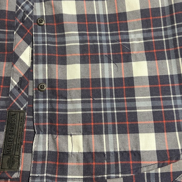 Gently Used Harley Davidson Hooded Flannel - 2018 - Picture 5 of 6